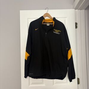 Nike Storm Fit Jacket Mens XL Black Gold Appalachian State Football 1/4 Zip NCAA